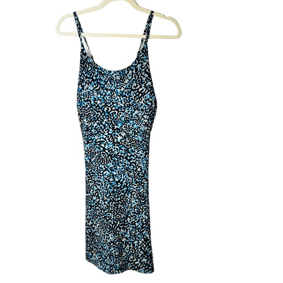 NWT Athleta Blue Printed Infinity Dress Size Medium - Picture 4 of 11